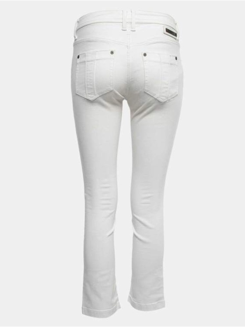 Burberry White Skinny Cropped Jeans Size 27 - Picture 2 of 9